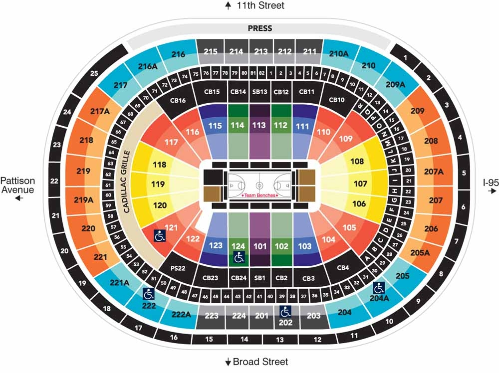 8 Pics Wells Fargo Center Seating Chart With Seat Numbers And View
