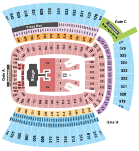 Acrisure Stadium Tickets Seating Chart Event Tickets Center - Arena