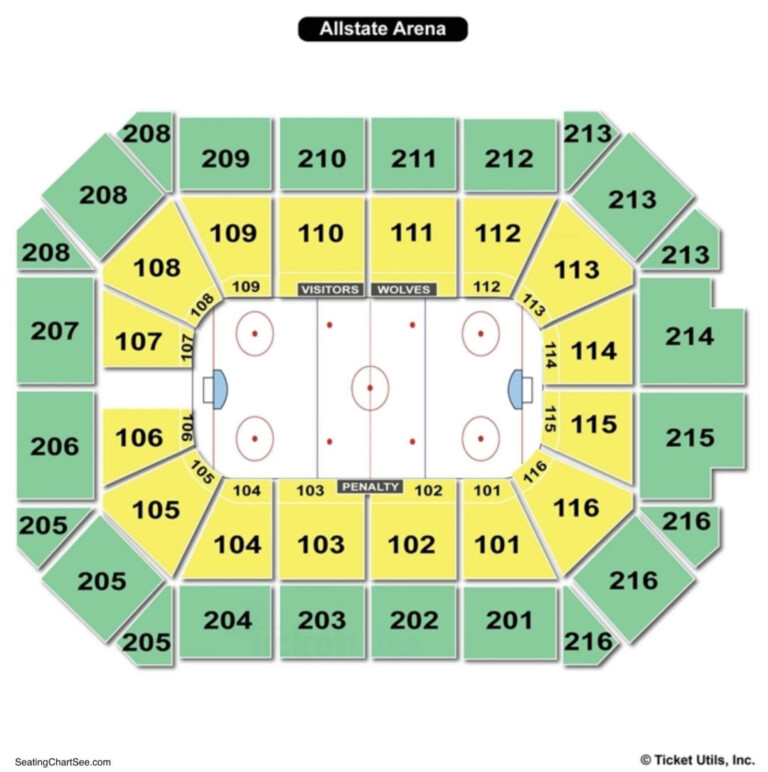 Seating Chart Allstate Arena - Arena Seating Chart