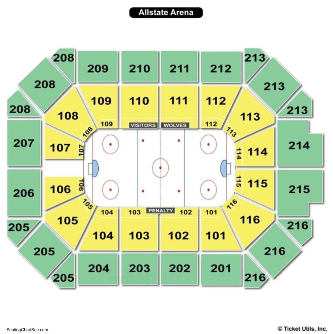 Allstate Arena Seating Chart Seating Charts Tickets