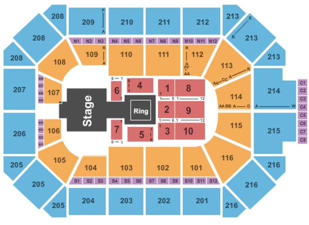 Allstate Arena Tickets In Rosemont Illinois Allstate Arena Seating 