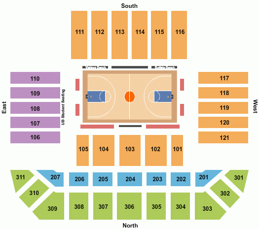 Alumni Arena Tickets Seating Chart Event Tickets Center