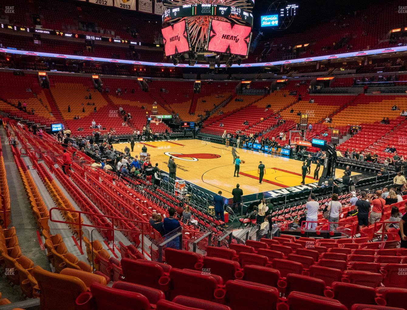 American Airlines Arena Section 103 Seat Views SeatGeek