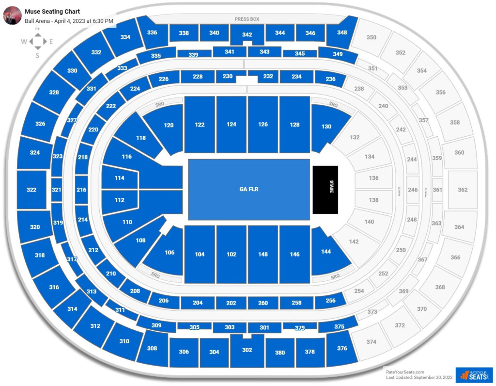 Ball Arena Concert Seating Chart RateYourSeats