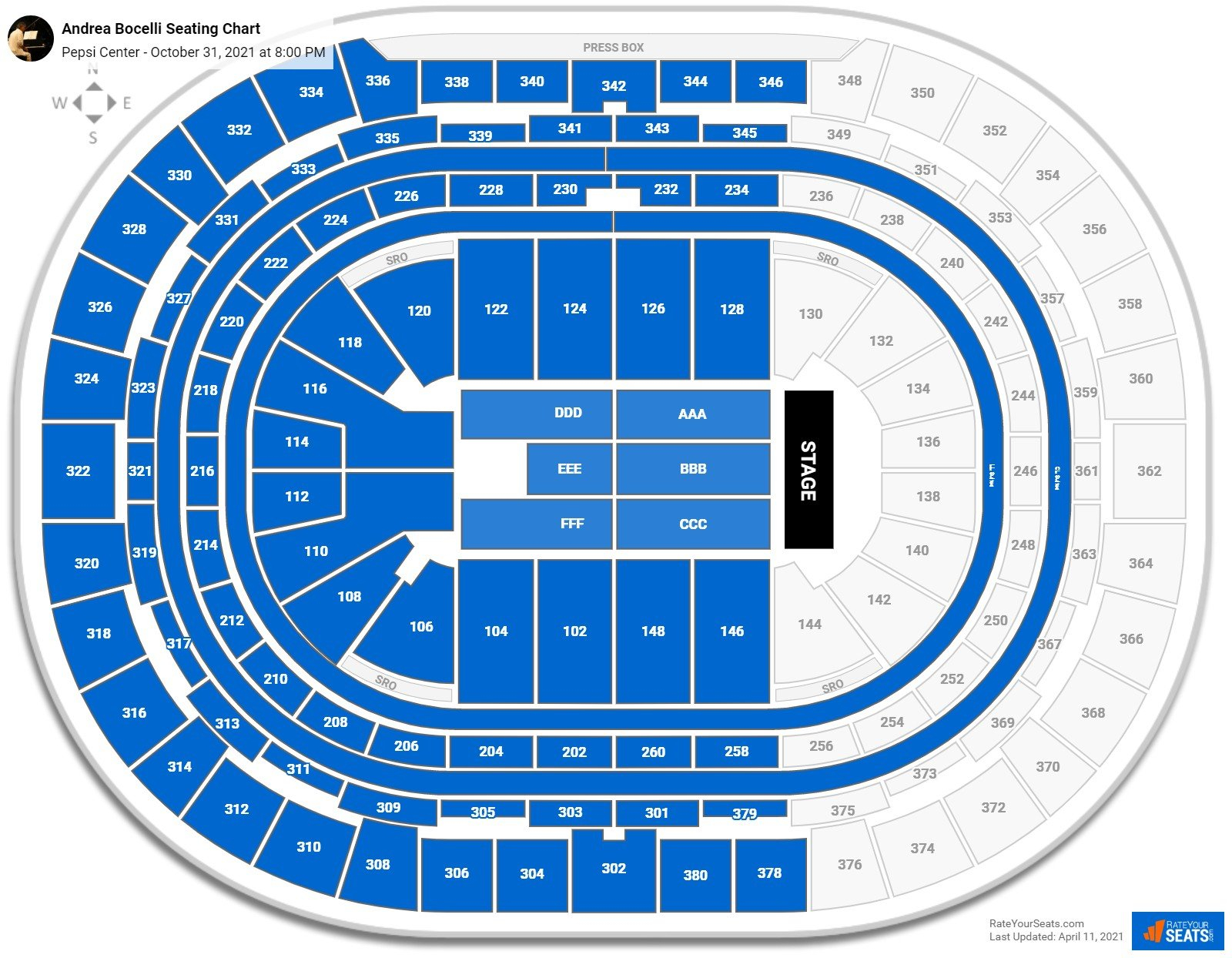 Ball Arena Seating Charts For Concerts RateYourSeats