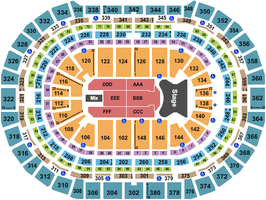 Ball Arena Tickets Seating Chart Event Tickets Center