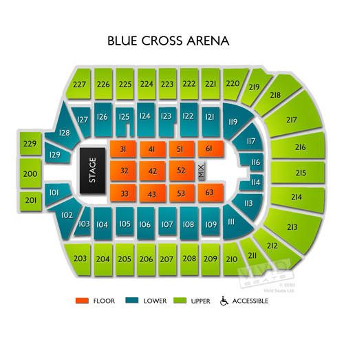Blue Cross Arena Seating Chart Vivid Seats