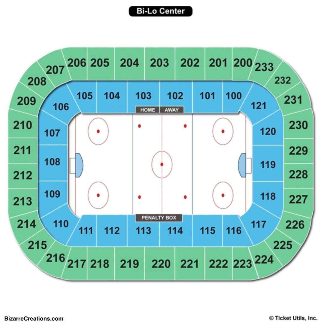 Bon Secours Wellness Arena Detailed Seating Chart Arena Seating Chart