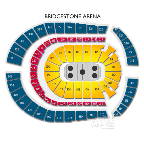 Bridgestone Arena Concerts Guide To Seating In Nashville Vivid Seats