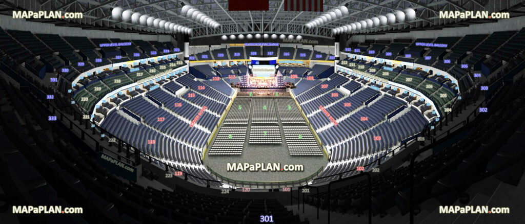 Bridgestone Arena Seat Row Numbers Detailed Seating Chart Nashville 