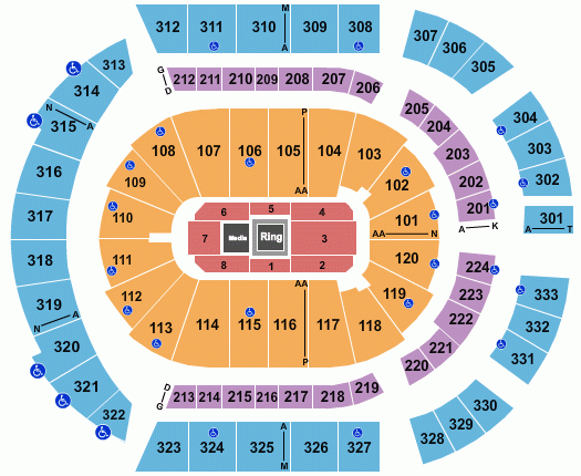 Bridgestone Arena Seating Chart Rows Seats And Club Seats