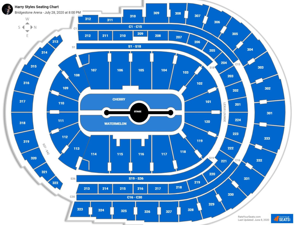 Bridgestone Arena Seating Charts For Concerts RateYourSeats