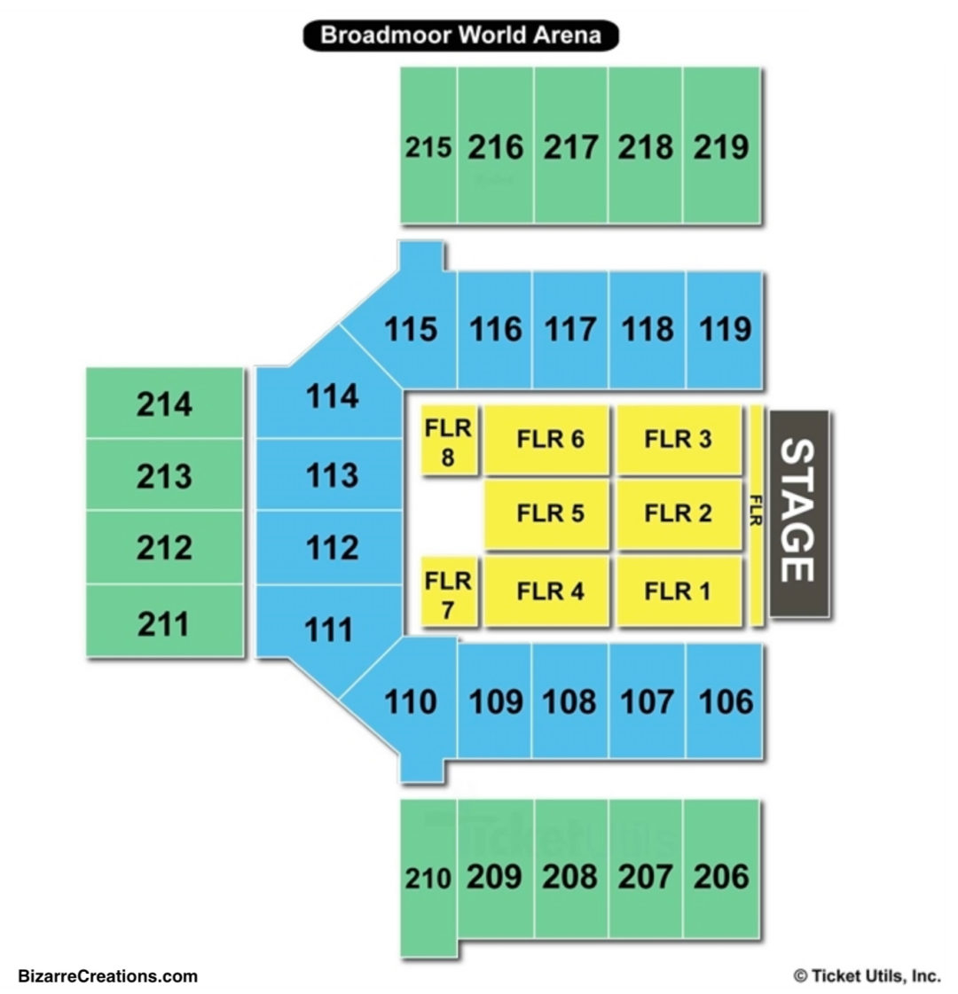 Broadmoor World Arena Seating Chart Seating Charts Tickets