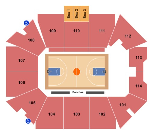 Burns Arena Tickets In Saint George Utah Burns Arena Seating Charts