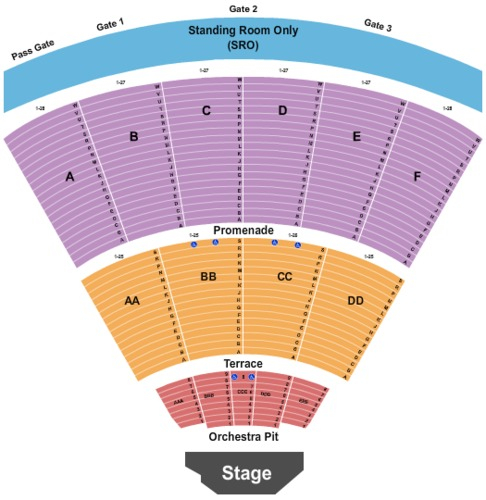 Cal Coast Credit Union Open Air Theatre Tickets Seating Charts And 