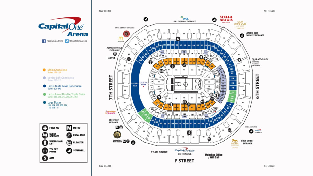 Capital One Arena Concert Seating Chart View Chart Walls