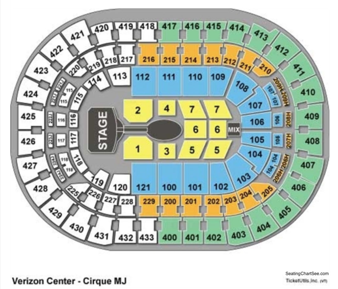 Capital One Arena Seating Chart Seating Charts Tickets