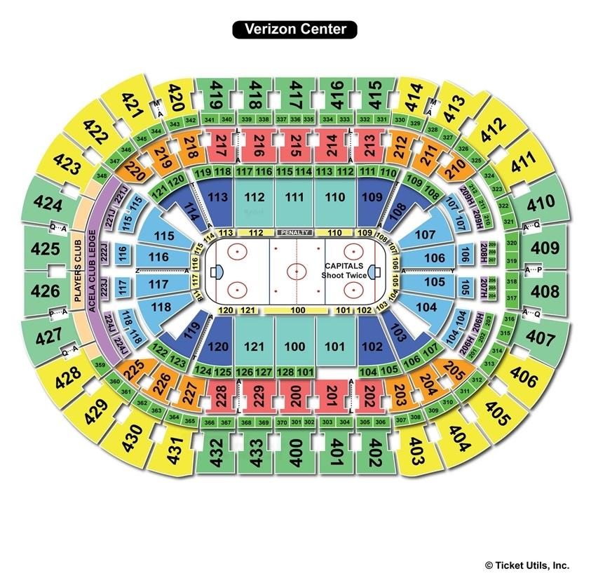 Capital One Arena Washington DC Seating Chart View
