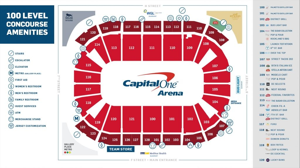 Capital One Arena With Images Seating Plan How To Plan Seating Charts
