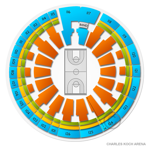 Charles Koch Arena Seating Chart Vivid Seats