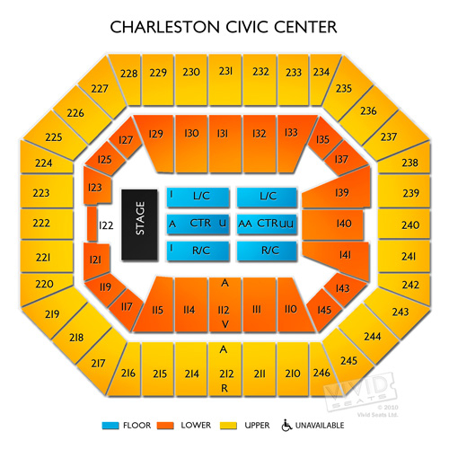 Charleston Civic Center Tickets Charleston Civic Center Seating Chart 