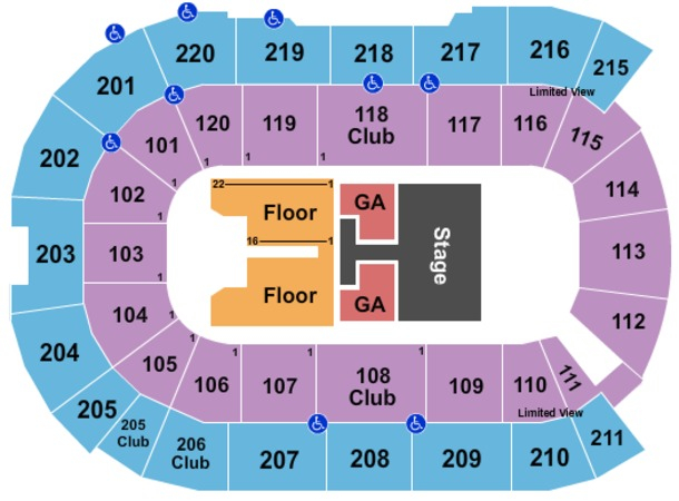 Comcast Arena At Everett Tickets In Everett Washington Seating Charts 