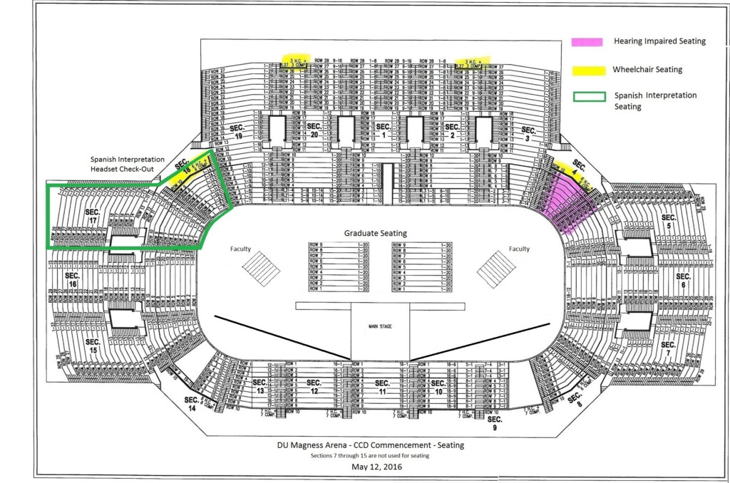 Commencement Magness Seating Diagram May2016 jpg Community College Of 