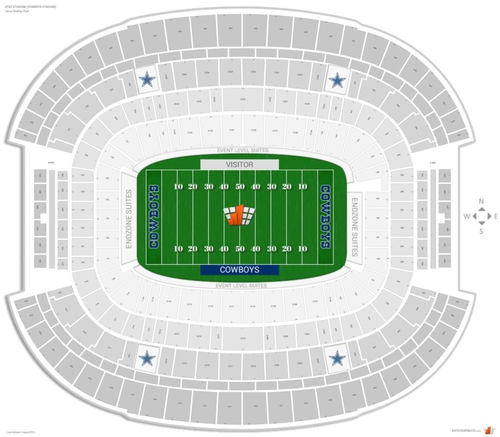 Cowboys Stadium Interactive Seating Chart
