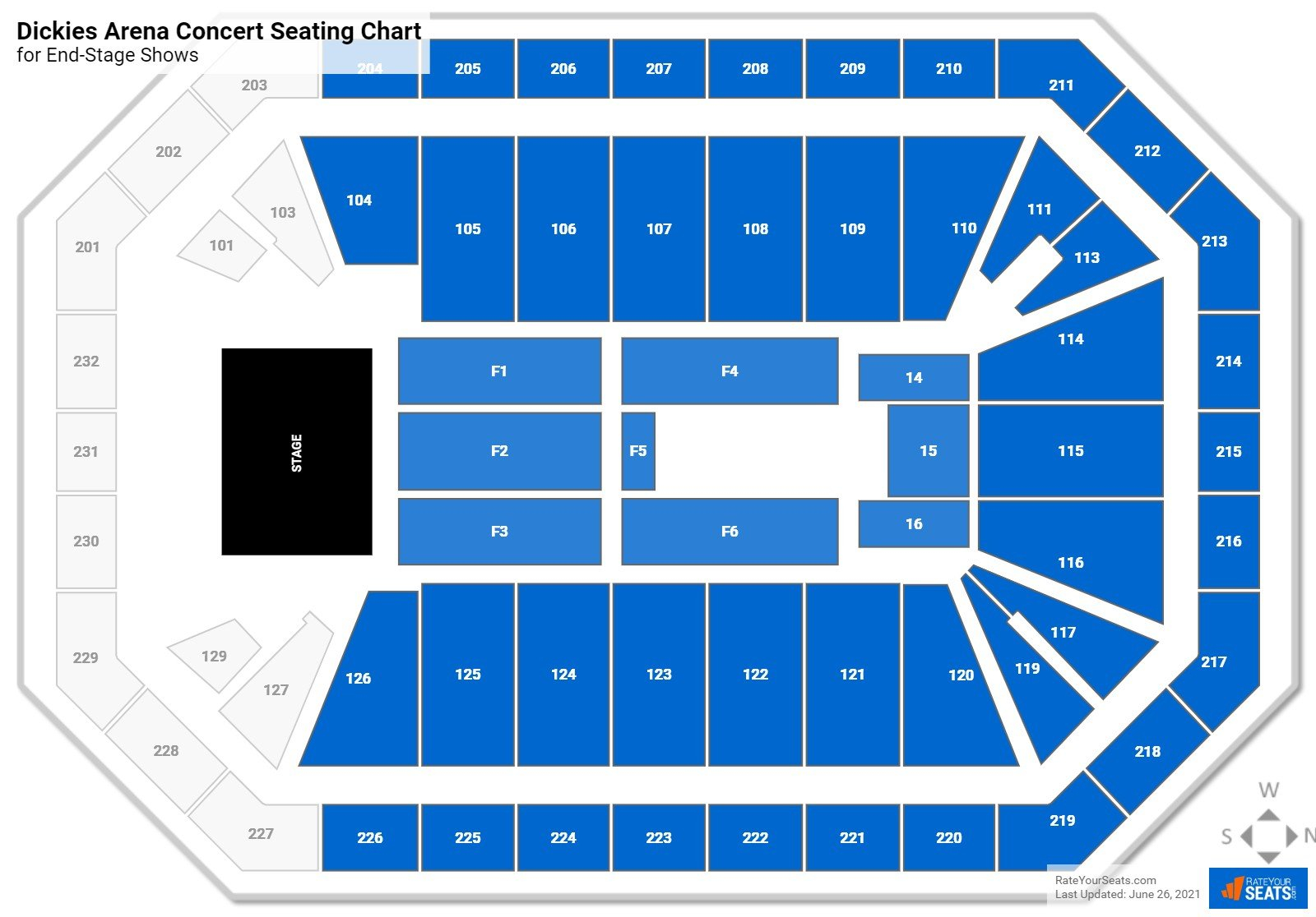 Dickies Arena Concert Seating Chart RateYourSeats