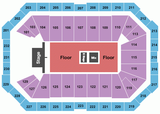 Dickies Arena Seating Chart Fort Worth