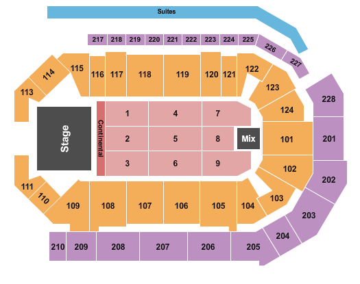 Enmarket Arena Tickets Seating Chart Event Tickets Center