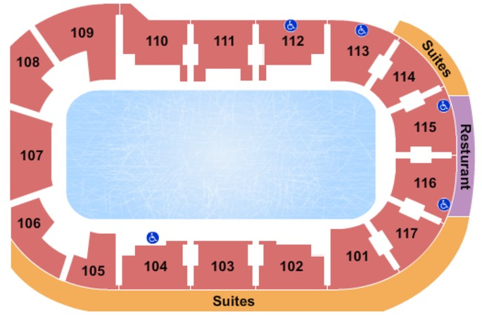 First Arena Tickets In Elmira New York First Arena Seating Charts