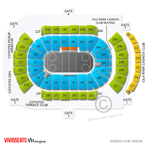 Gila River Arena Tickets Gila River Arena Seating Chart Vivid Seats