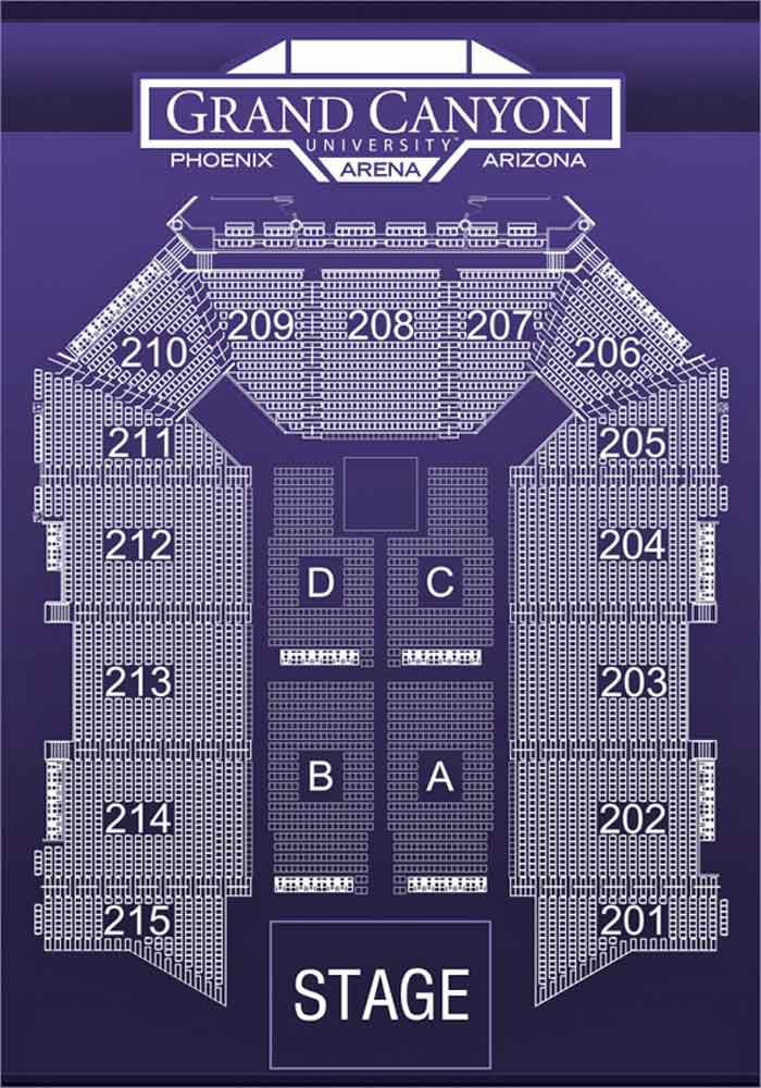 Grand Canyon University Arena Seating Chart Tickets