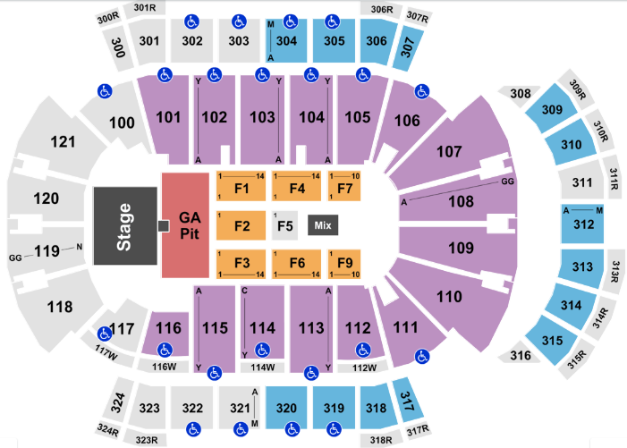 Jax Suns Seating Chart Elcho Table