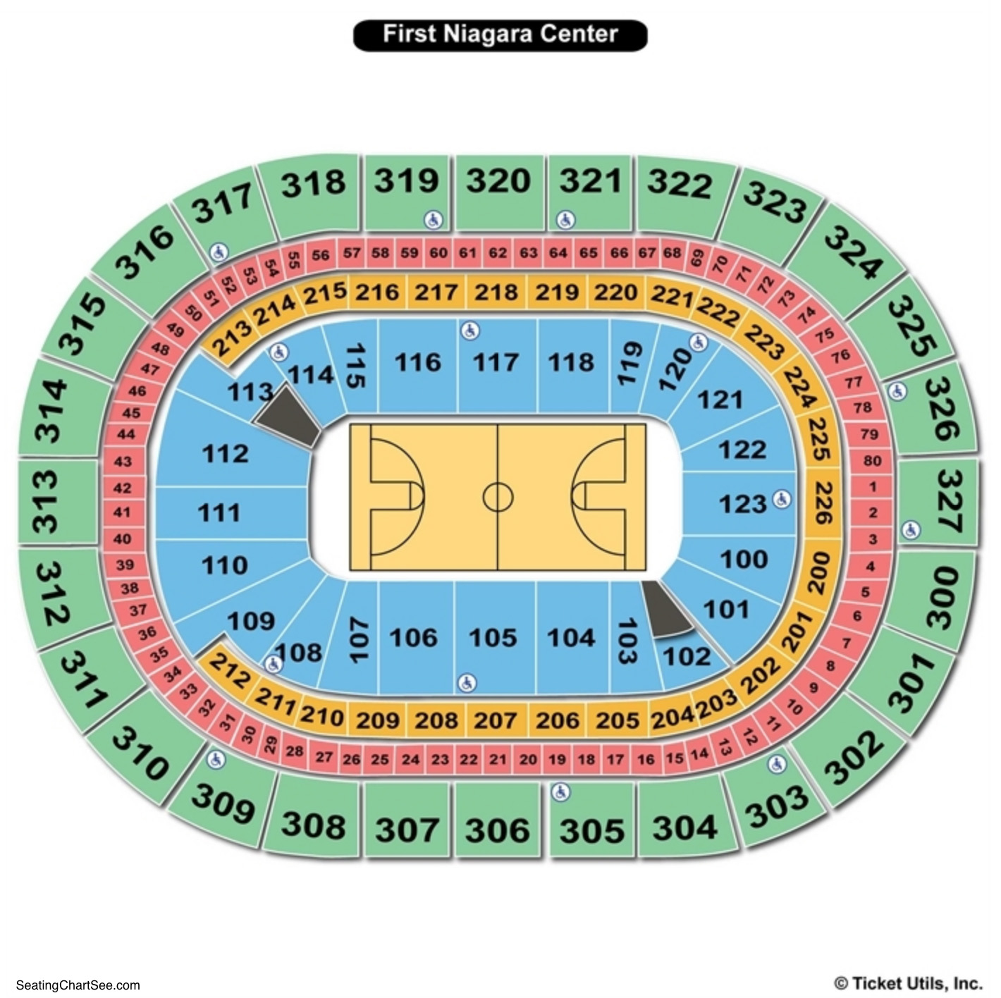 Keybank Arena Interactive Seating Chart Arena Seating Chart