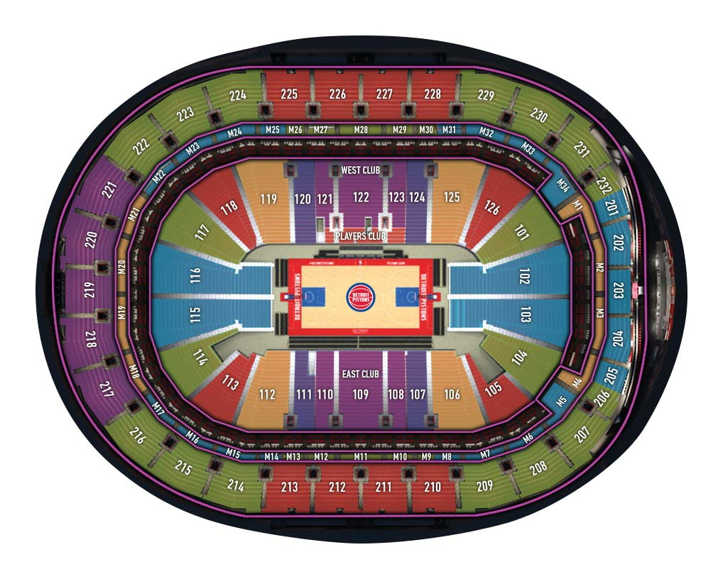 Little Caesars Arena Detroit MI Seating Chart View