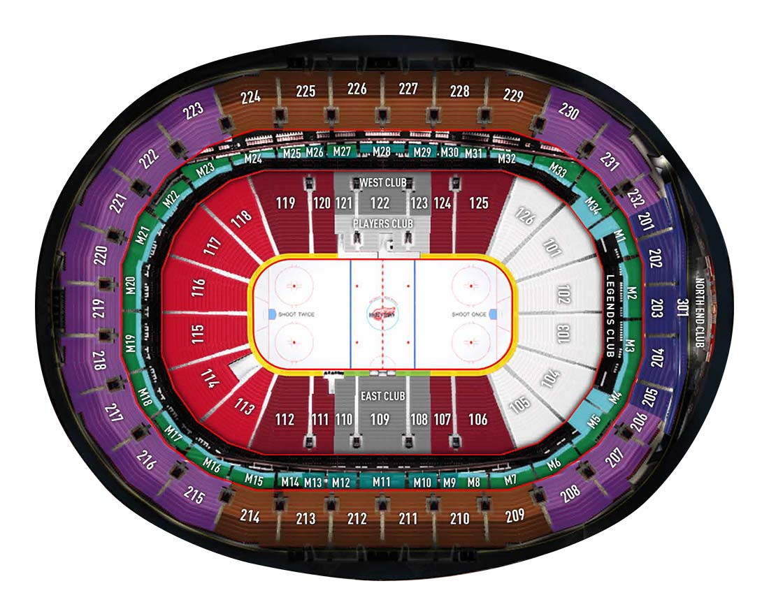 Little Caesars Arena Detroit MI Seating Chart View