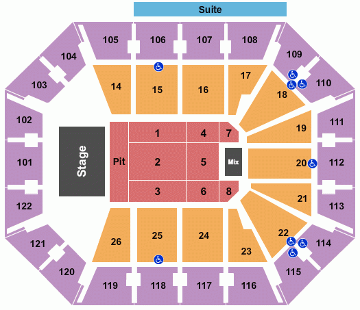 Mohegan Sun Arena Seating Chart Maps Uncasville