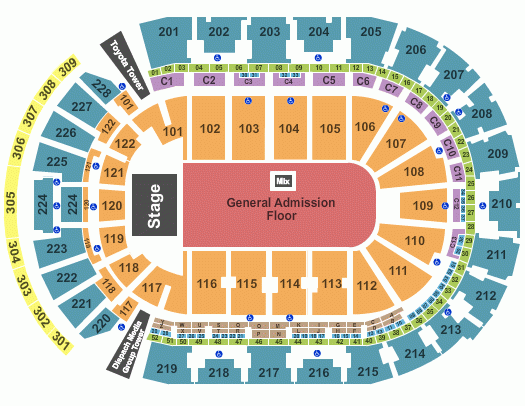 Nationwide Arena Seating Chart Rows Seat Numbers And Club Seats