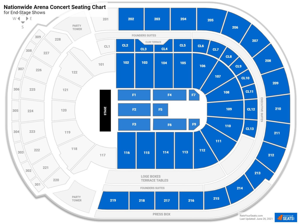 Nationwide Arena Seating Charts For Concerts RateYourSeats
