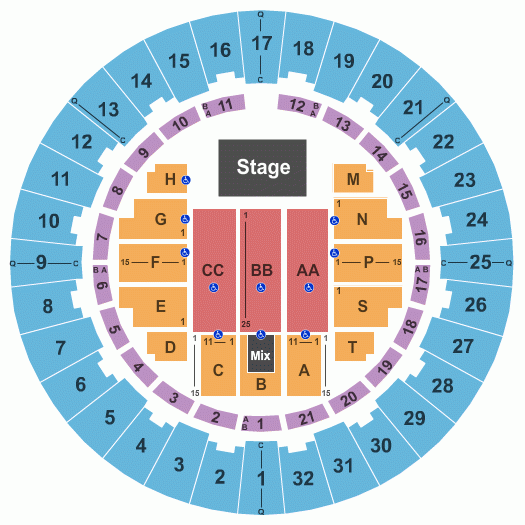 Neal S Blaisdell Center Arena Tickets Seating Chart Event 
