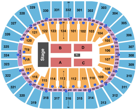 New Orleans Arena Tickets In New Orleans Louisiana Seating Charts 