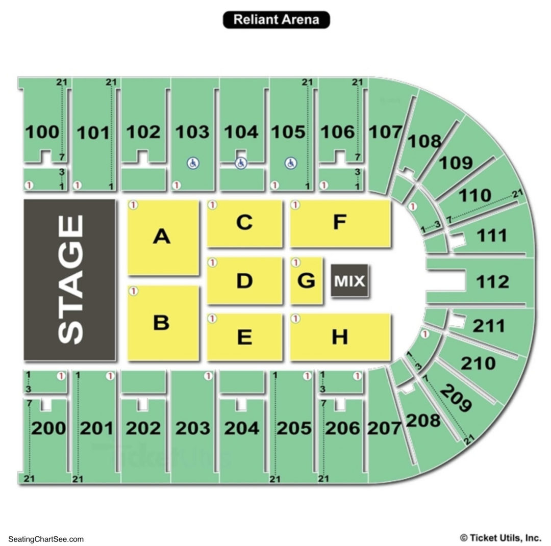 NRG Arena Seating Chart Seating Charts Tickets