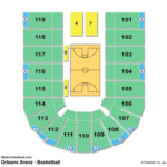 Orleans Arena Seating Chart Seating Charts Game Arena Chart