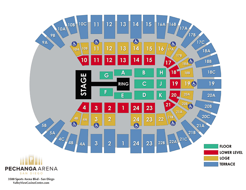 Pechanga Arena San Diego The Ultimate Visitors Guide Arena Seating Chart