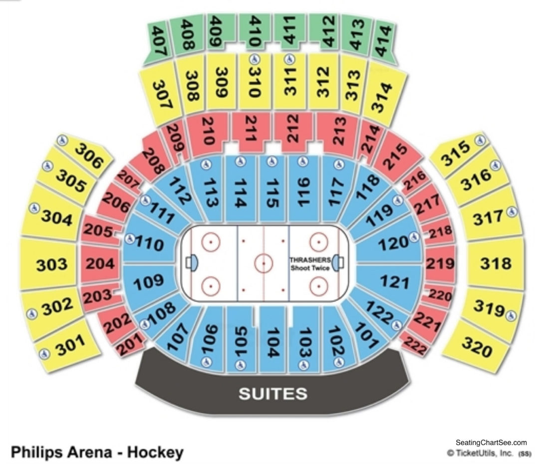 Philips Arena Interactive Seating Chart Arena Seating Chart