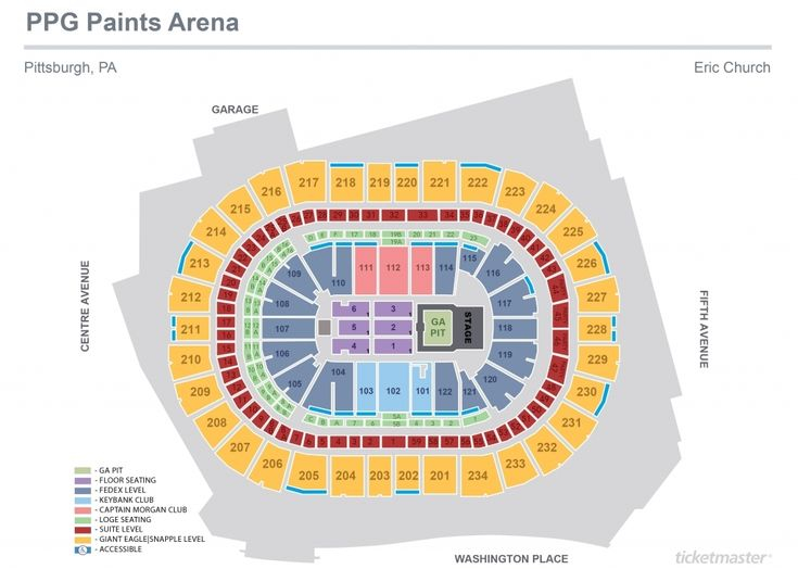 Ppg Paints Arena Seating Chart Ppg Paint Ppg Seating Charts