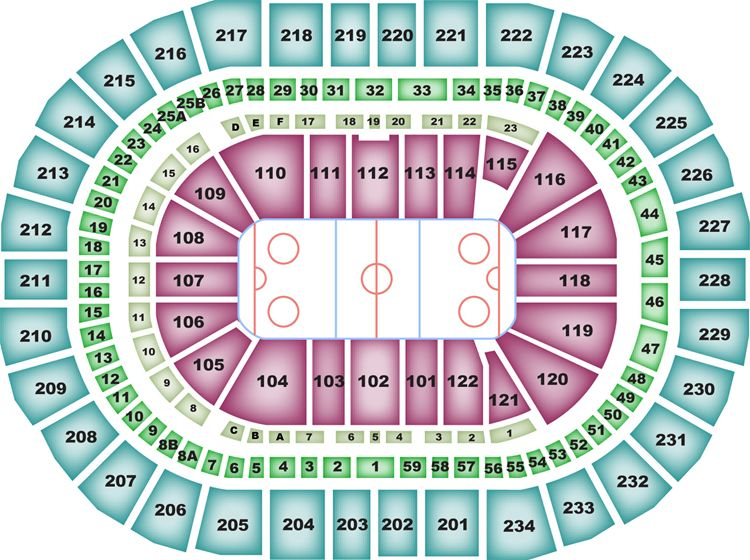 PPG Paints Arena Seating Chart Views And Reviews Pittsburgh Penguins