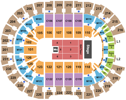 Rocket Mortgage FieldHouse Seating Chart Cleveland